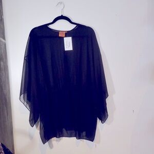 Tory Burch Black Blouse Size 14